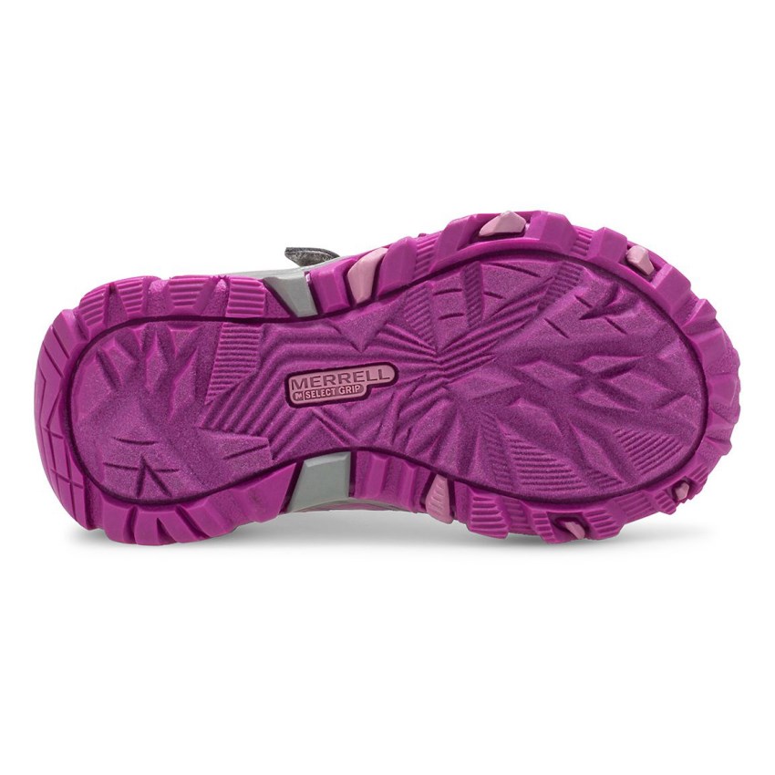 Basket Merrell Moab FST Low A/C Waterproof Jr. Grise/Rose Enfant | I.J.XEJU